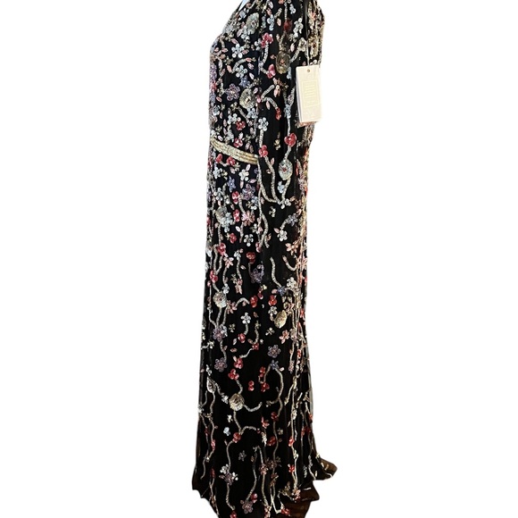 Mac Duggal Long Sleeve Beaded Formal Dress. Style 6135 NWT. Size 16. - Picture 9 of 10